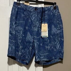 Scotch & Soda Blue Patterned Hybrid Shorts NWT Size 30